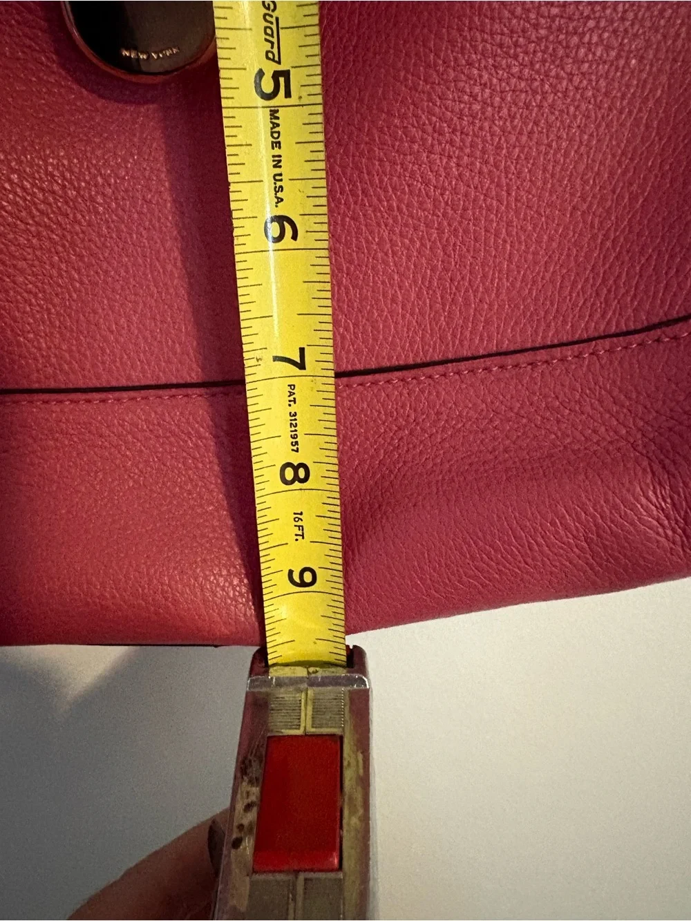Petal  pink pebble, leather Coach Amber hobo bag